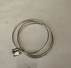 Authentic Tiffany & Co. 1837 Cadena Lock Triple Hoop Bangle