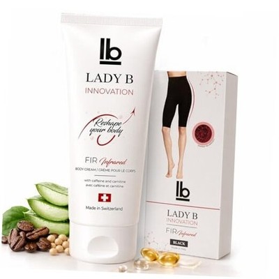 LADY B Firming Body Lotion for Women, Tightening & Cellulite Cream M Black02