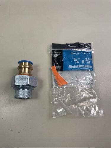 Apollo 3/4 in. x 3/4 in. FNPT x Copper Press Galvanized Dielectric Union