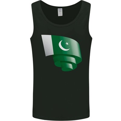 Gekräuselter Pakistanflagge Pakistanischer Tag Fußball Herren Weste Tanktop
