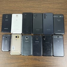 Lot of 12 Samsung Galaxy Phones Smartphones    UNTESTED FOR PARTS REPAIR - READ