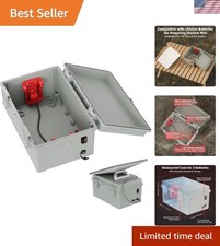 Durable Waterproof Case for Starlink Mini with Milwaukee 18V-24V Adapters