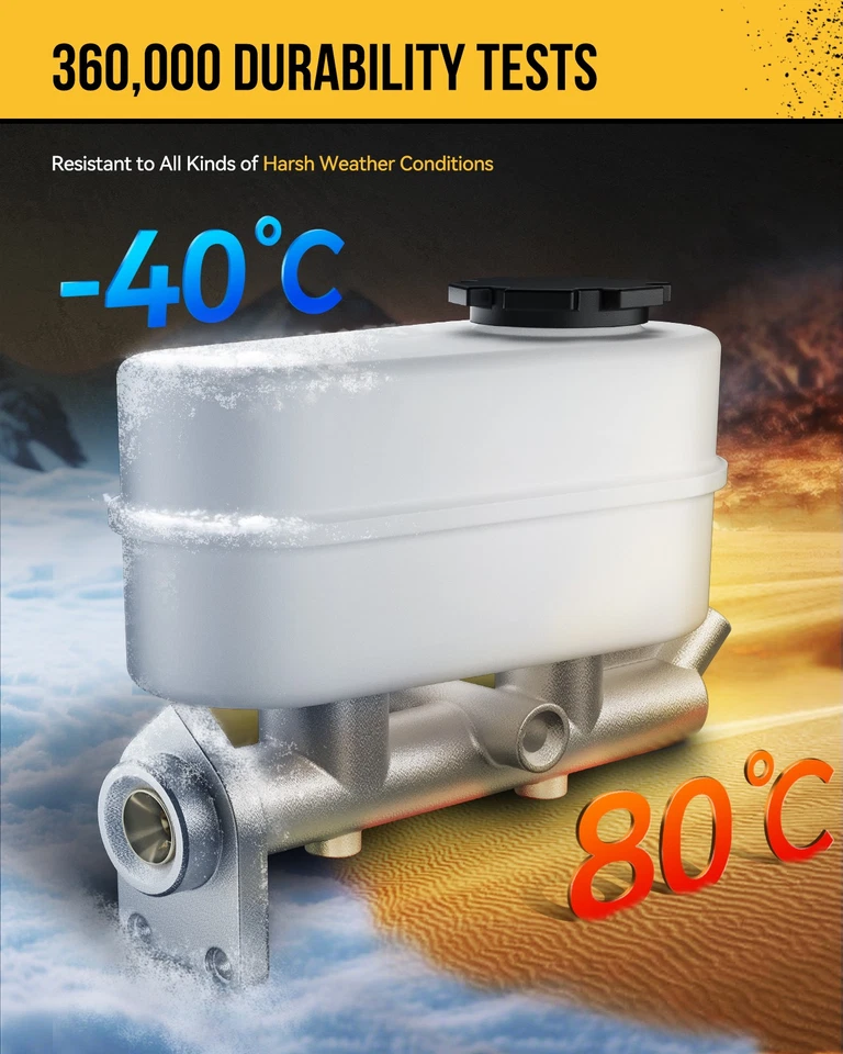 Cilindro mestre de freio compatível com 2001-2002 Chevrolet Silverado 2500 HD 18043278 - Imagem 2 de 4