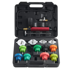 14 Pcs Universal Radiator Pressure Tester Kit Cooling System Leak Test Pump Gaug 14 Pcs Universal Radiator Pressure Tester Kit Cooling System Leak Test Pump Gaug