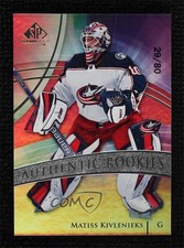 2020 Upper Deck SP Game Used Authentic Rookies 29/80 Matiss Kivlenieks #131 a8r