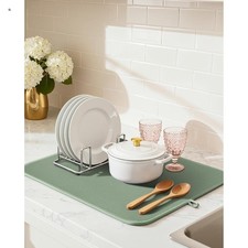 Dish Drying Mat - 2-Pack Washable Microfiber Drying Mat for Kitchen Counter, ...