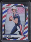 2024 Panini Prizm Red White Blue #329 Drake Maye RC Rookie
