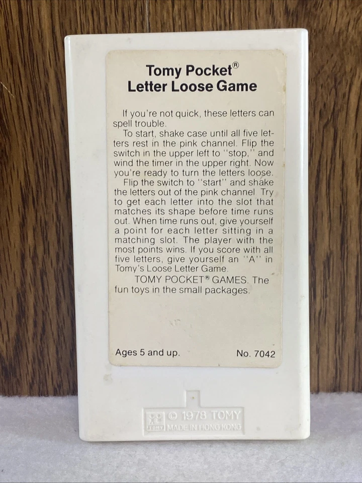 Vintage Tomy Posket Games Letter Loose 1978 - Image 2 of 4
