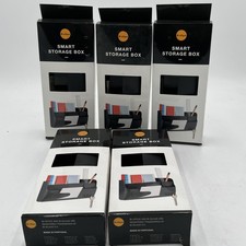 NEW Lot Of 5 MasterVision Magnetic Accessory Storage Box Black - SM010101