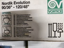 Ventilatore Vortice 90/36 - 120/48 con kit luce lampada ad incandescenza 50HZ CE