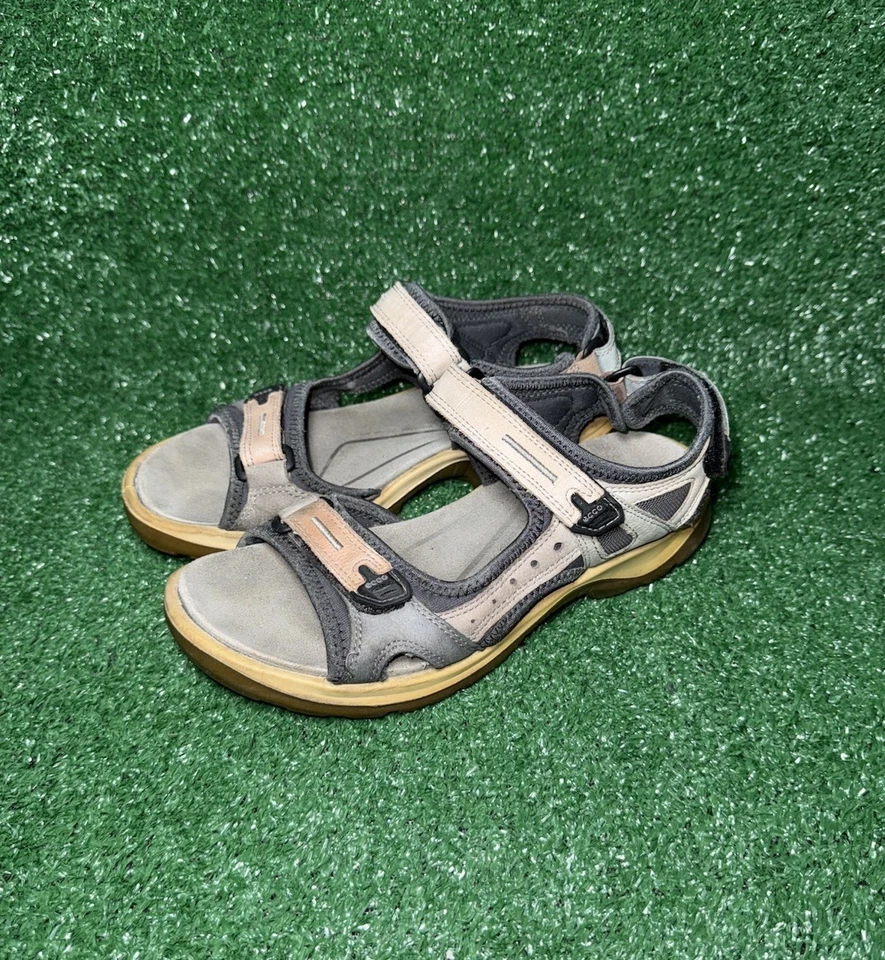 Sandalias Deportivas ECCO Yucatán Para Mujer Talla 8 EE. UU. 39 UE Gris Senderismo Aire Libre Comodidad Foto 3 de 4