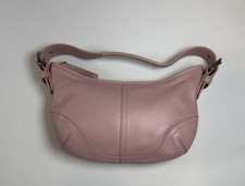 Vintage Coach Pink Leather Mini Soho Hobo Bag Y2K Small Shoulder Handbag 9541