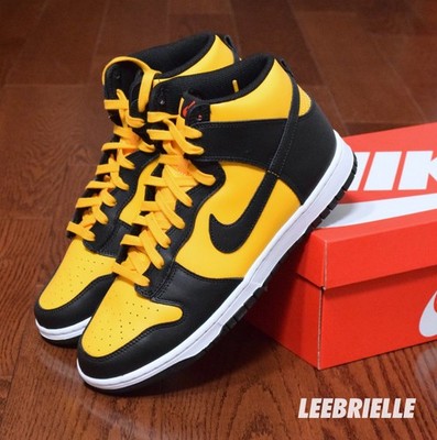 Size 10.5 - Nike Dunk High Retro University Gold Black Yellow White DD1399-700