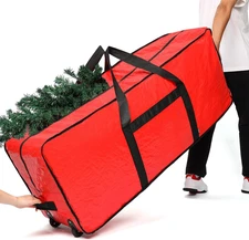 Christmas Tree Storage Bag, Fits for 6/7.5 Ft Xmas Artificials, Zippered Bag wit