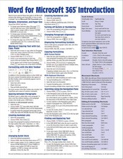 Word for Microsoft 365 Office 365 Introduction Quick Reference Guide - Windows