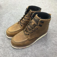 Brunt Marin Boots Mens Size 13 Brown Moc Toe Leather Work Safety Shoes