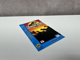 Jurassic Park Sega CD Instruction Manual Only GOOD Condition w/ Registration! 