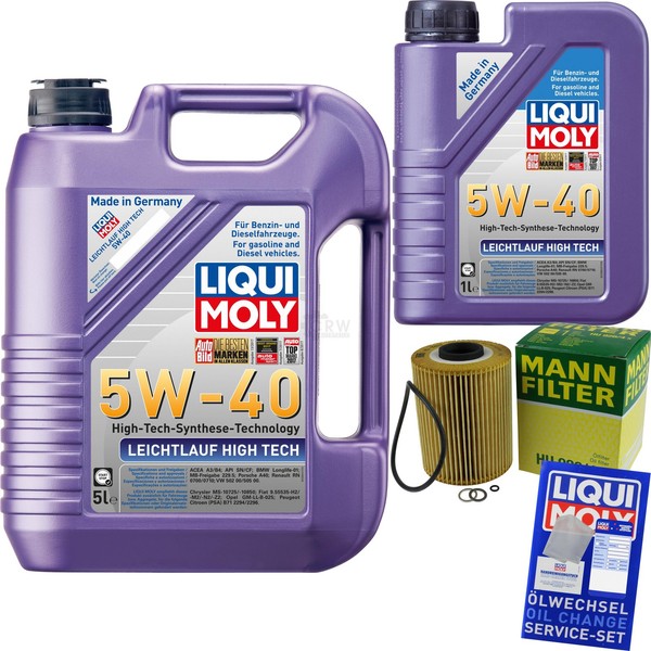 Inspektionspaket 6L Liqui Moly 5W-40 FüR BMW Z3 Roadster E36 M 3.2 3Er Coupe M 3-image