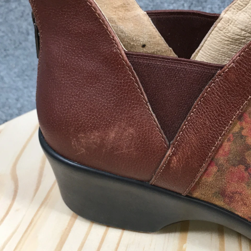 Alegria Botines Mujer 42 Natalee Floral Punta Redonda Sin Cordones Cuña Gamuza Foto 2 de 4