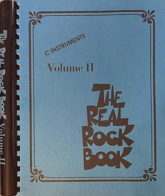 THE REAL ROCK BOOK Volume II ''C'' Instruments BRAND NEW Comb Binding ~Hal Leonard