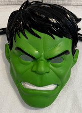 Kid's Youth Halloween Mask The Incredible Hulk Molded Plastic Marvel Avengers