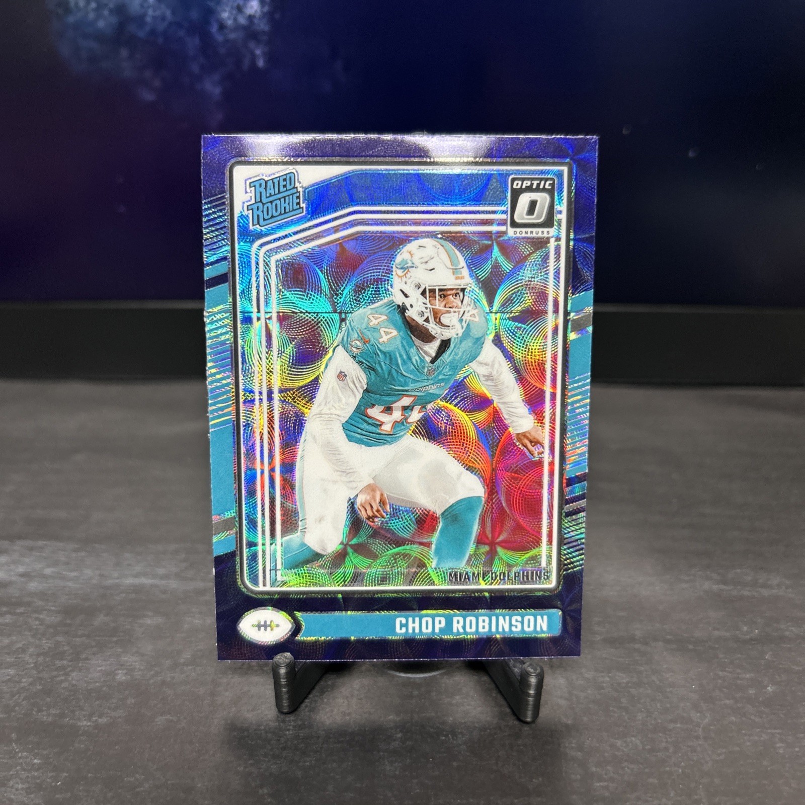 2024 Panini Donruss Optic - Rated Rookie Chop Robinson #219 Blue Scope Prizm...