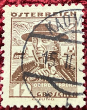 Vintage 12 Groschen Austrian Farmer Costumes & Folklore 1934 Artist: G. Jung BB
