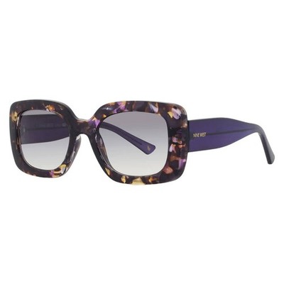 Nine West Smoke Square Ladies Sunglasses 10269322.KHL BLUSMK 10269322.KHL BLUSMK
