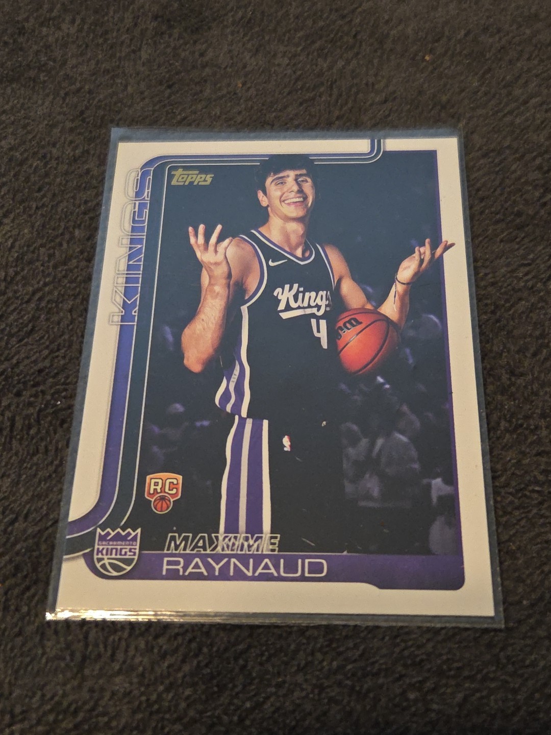 2025-26 Topps Basketball #243 Maxime Raynaud Rookie Golden Mirror SSP RC