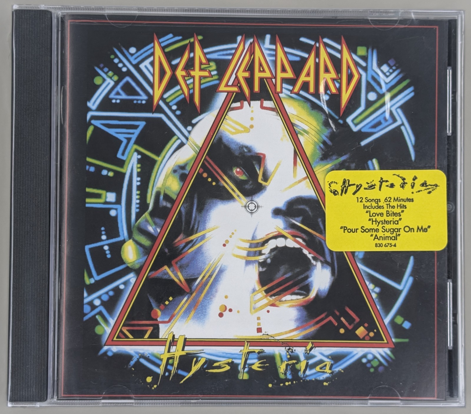 SEALED, Def Leppard - Hysteria, Audio CD, 1st edition, Hype Sticker, US, 1987