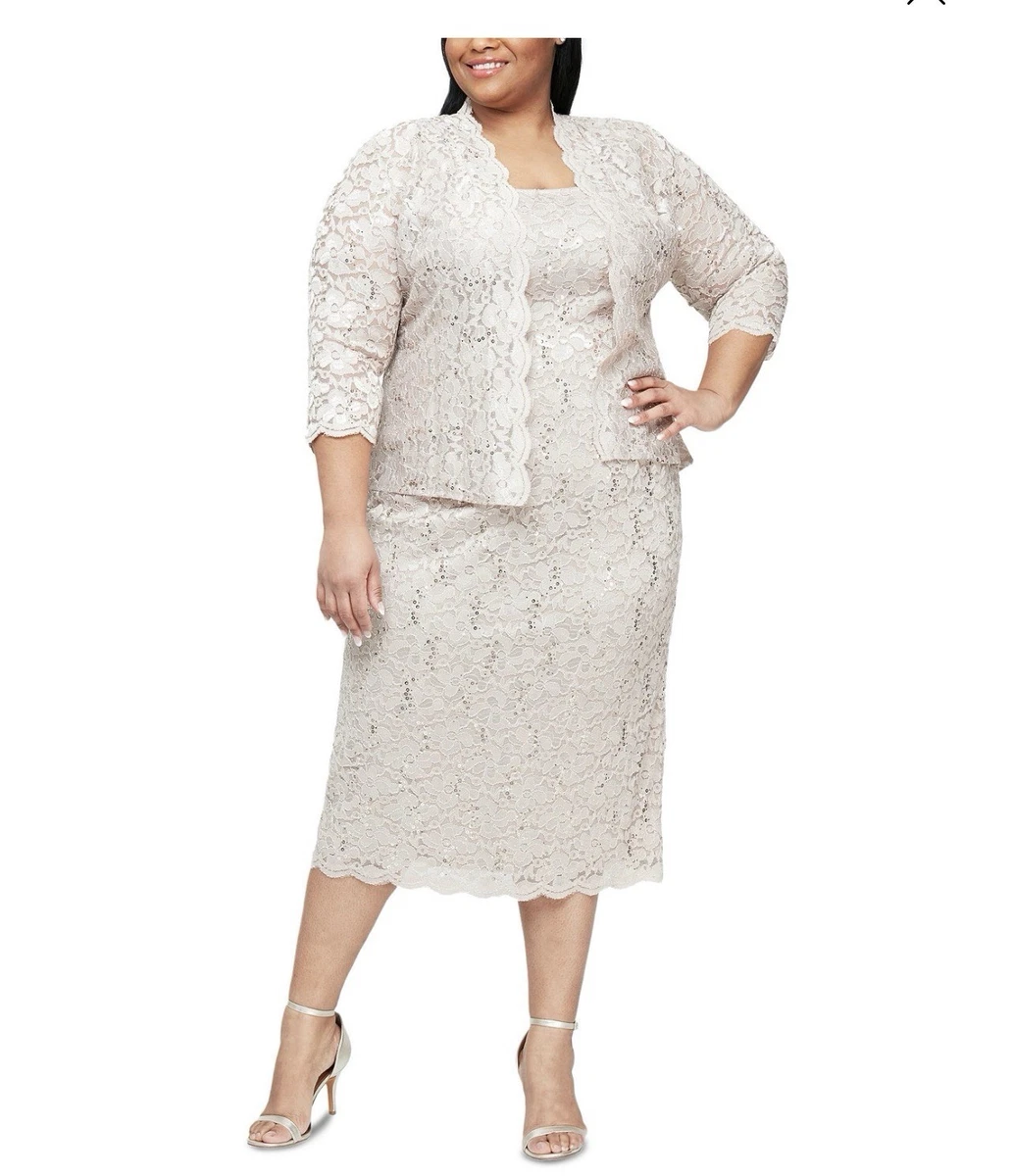 White Lace Plus Size Dresses for Women for sale | eBay