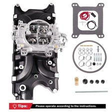 Intake Manifold & 1405 4 Barrel Carburetor For Ford Small Block Windsor 289 302
