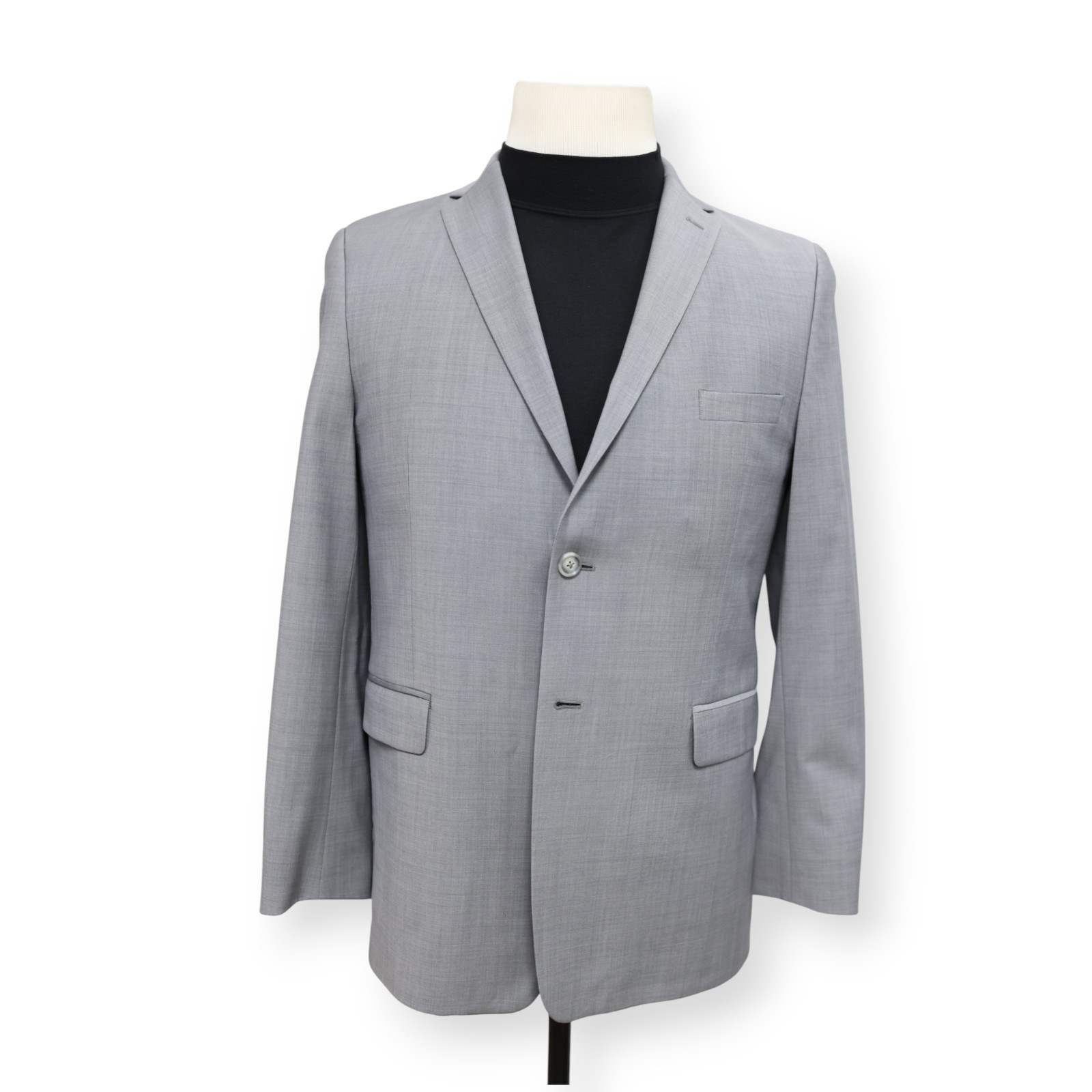 MICHAEL KORS mens solid gray two button sport coa… - image 2