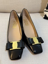 Classic Vintage Style Patent Leather Heels
