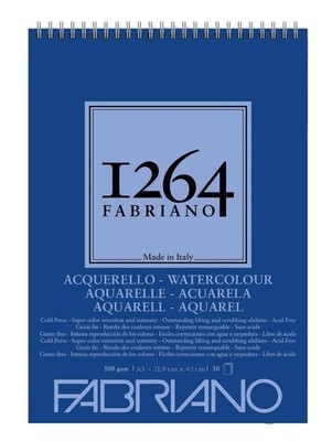 Honsell 19100650 - Watercolour Drawing Pad with Spiral Bound 1264, 300 g/m², ...