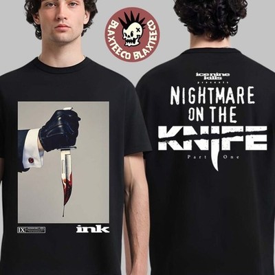 Ice Nine Kills x Scream 7 Nightmare On The Knife Two Sided T-Shirt S-5XL
