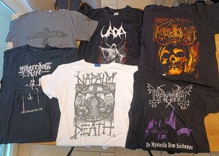Marduk Kampfar Mayhem Whoredom Rife Napalm Death Uada Shirt Sammlung L XL