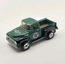 Vintage Matchbox 56 Ford Pickup Texaco Shop Truck Sign Door Green Black Gas Oil