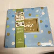 Sandra Magsamen Scrapbook Complete Baby Boy Blue 12 in x 12 in Stars Dot 20 Page
