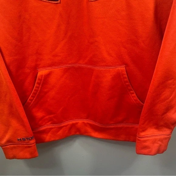 Sudadera con capucha suéter Under Armour naranja azul con logotipo Storm para niños Foto 3 de 4