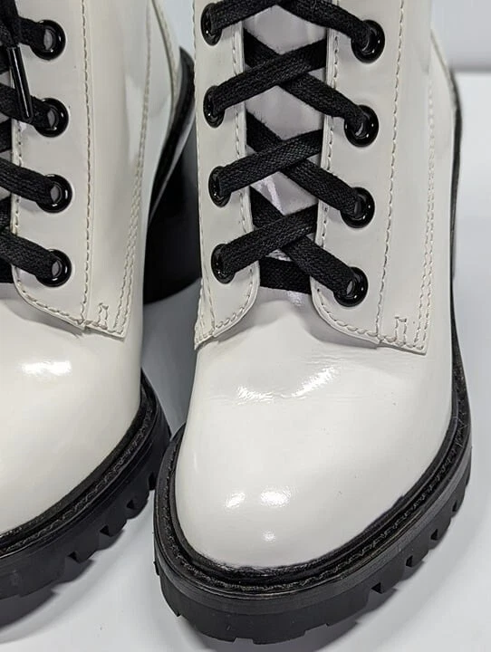 Botines de tacón alto Marc Jacobs Ryder de cuero blanco para mujer talla 38 UE (precio de venta sugerido por el fabricante $495) Foto 4 de 4