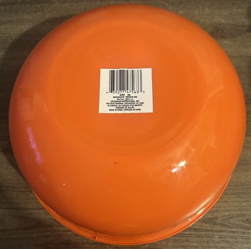 Two Halloween Trick-or-treat Ghosts Pumpkins candy bowls Orange And Black - Picture 6 of 10