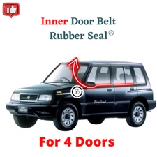 Set Suzuki Vitara Escudo Sidekick SE416 JX JLX Inner Door Belt Rubber Seal