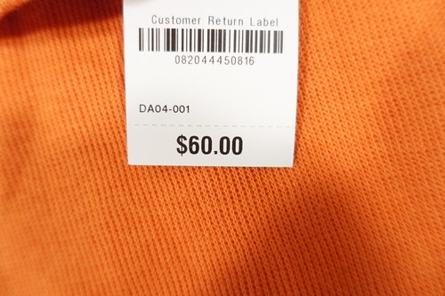 CLUB ROOM PUMPKIN ORANGE MEDIUM HALF ZIP MOCK NECK PULLOVER SWEATER MENS NWT NEW - Picture 8 of 8