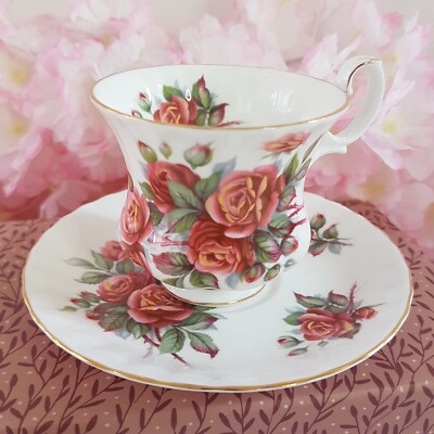 Royal Albert Centennial Rose SMALL Tea Cup Saucer Bone