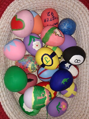Easter Eggs Variety Ceramic 2.5in x2in. 1992 Lot of 22.