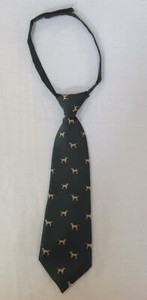 Kids Boys Gymboree necktie neck tie dark green brown dog puppy print 2T 3T 4T