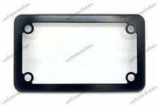 Personalized Motorcycle License Plate Frame Made of Black Powder Coated Metal