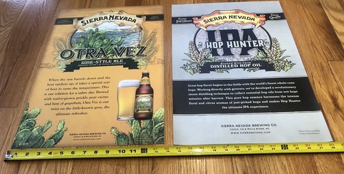 2 Sierra Nevada Micro Brewery Beer Poster Both For One Price Gose Style N IPA - 第 5/5 張圖片