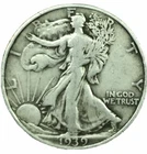 1939 P WALKING LIBERTY 90% SILVER Half Dollar 50 Cent Piece Coin US Currency